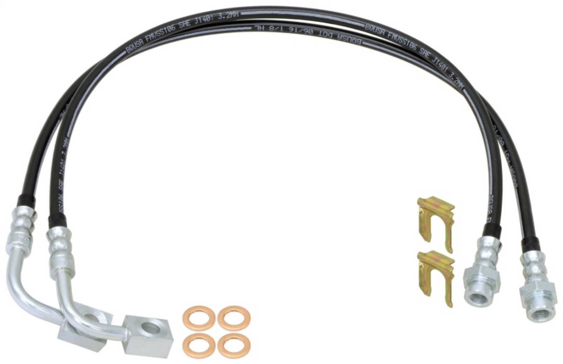 Picture of RockJock ROK Brake Hose Kits Rear Brake Line Kits - CE-9807RBLK