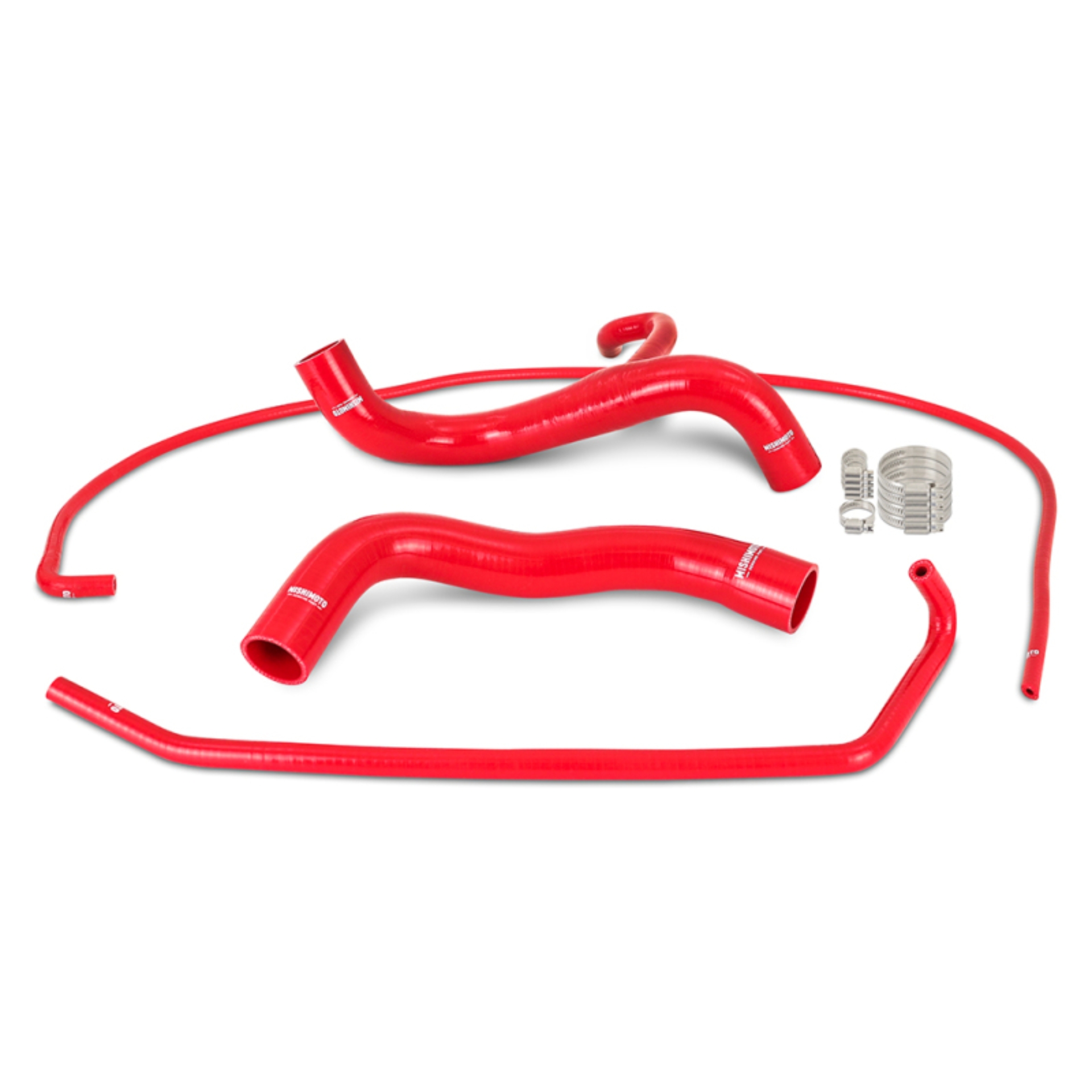 Picture of Mishimoto MM Silicone Hose-Radiator Radiator Hoses - MMHOSE-SS-14RD
