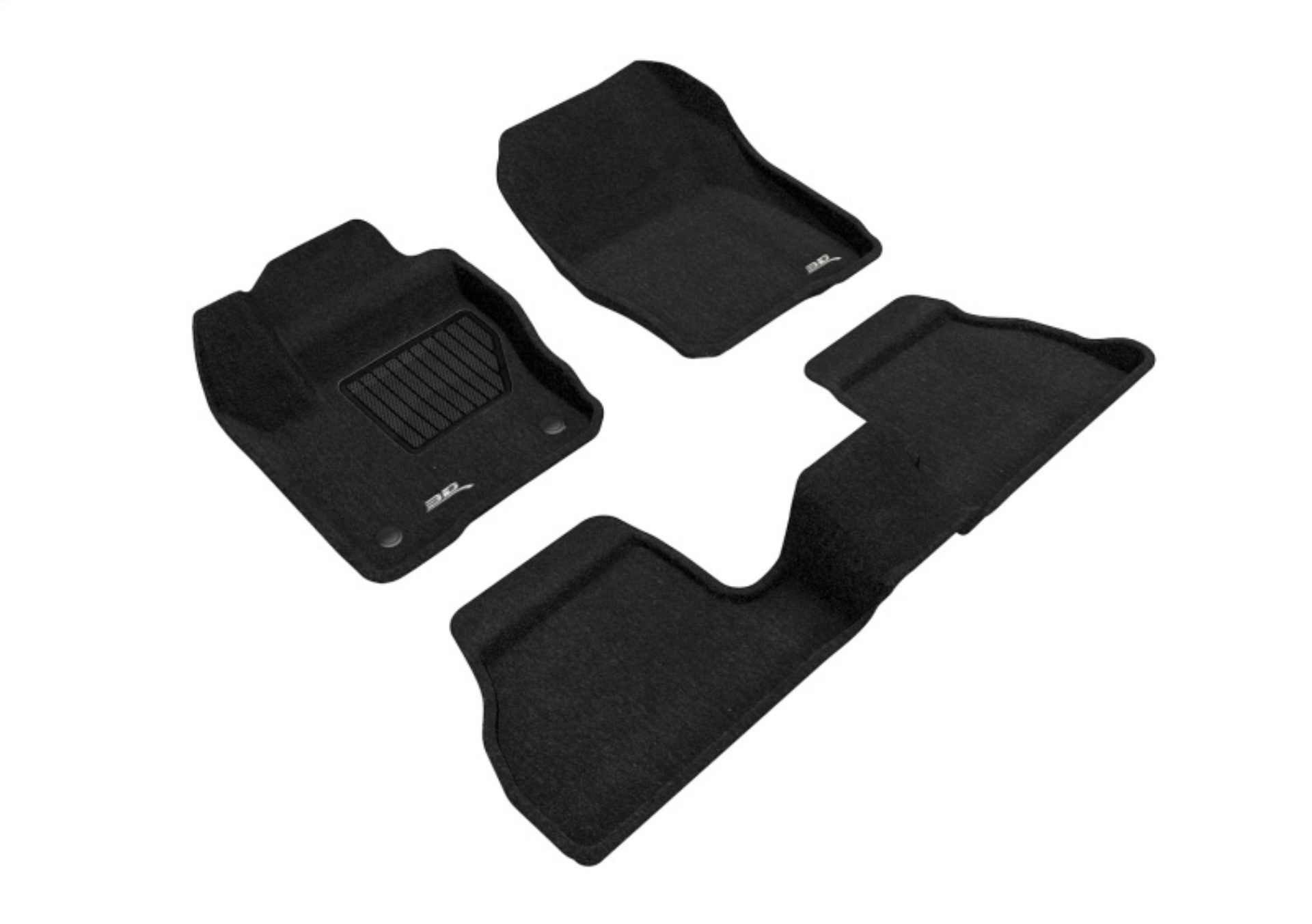 Picture of 3D MAXpider ACE Elegant Hybrid-Front-Black Floor Mats Carpeted - L1FR02904709