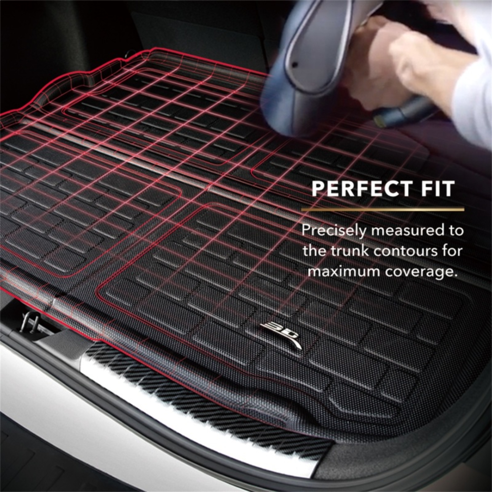 Picture of 3D MAXpider ACE Cargo Liner-Black Floor Mats - Q1GS0111309
