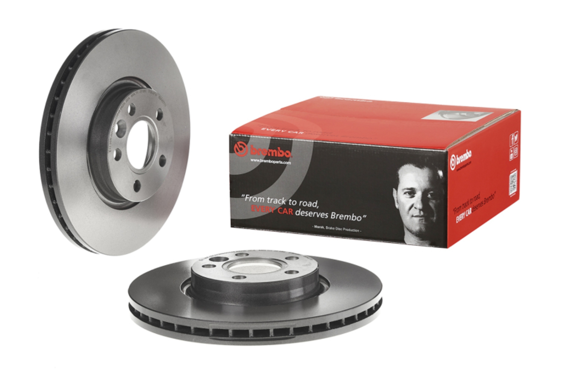 Picture of Brembo OE BRE UV Coated OE Equiv Rotors Brake Rotors - 09.A427.11