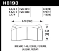 Picture of Hawk Performance HAWK ER-1 Brake Pad Sets - HB193D.670