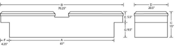 Picture of Tradesman TRA Cross Bed Box-Alum Truck Boxes & Storage - 9150T