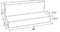 Picture of Tradesman TRA L-Shape Liquid Storage Tank-Steel Truck Boxes & Storage - 83098