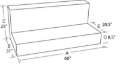 Picture of Tradesman TRA L-Shape Liquid Storage Tank-Steel Truck Boxes & Storage - 73098