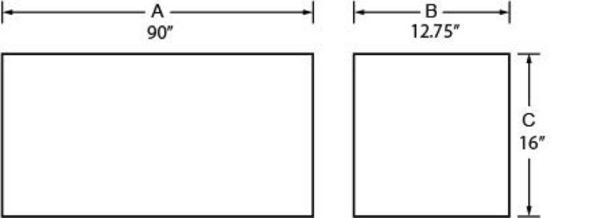 Picture of Tradesman TRA Top Mount Box-Alum Truck Boxes & Storage - 8190T