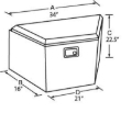 Picture of Tradesman TRA Trailer Tongue Box-Steel Truck Boxes & Storage - 76234