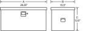 Picture of Tradesman TRA Job Site Box-Steel Truck Boxes & Storage - 88024T