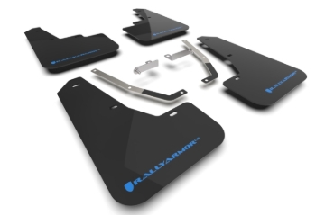 Picture of Rally Armor RAL UR Blk Flap/Blue Logo Mud Flaps - MF106-UR-BLK-NB