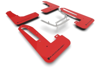 Picture of Rally Armor RAL UR Red Flap/Blk Logo Mud Flaps - MF97-UR-RD-BLK