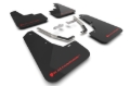 Picture of Rally Armor RAL UR Blk Flap/Rd Logo Mud Flaps - MF106-UR-BLK-RD