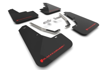 Picture of Rally Armor RAL UR Blk Flap/Rd Logo Mud Flaps - MF106-UR-BLK-RD