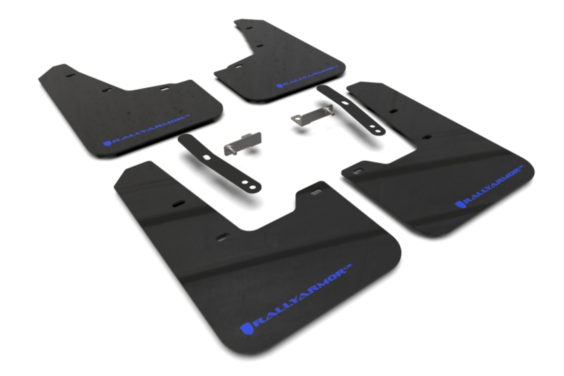 Picture of Rally Armor RAL UR Blk Flap/Blue Logo Mud Flaps - MF21-UR-BLK-BL