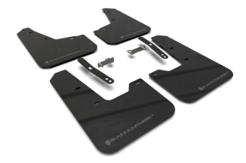 Picture of Rally Armor RAL UR Blk Flap/Dark Grey Logo Mud Flaps - MF21-UR-BLK-DGRY