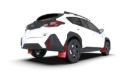 Picture of Rally Armor RAL UR Red Flap/Wht Logo Mud Flaps - MF106-UR-RD-WH