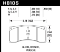 Picture of Hawk Performance HAWK ER-1 Brake Pad Sets - HB105D.775