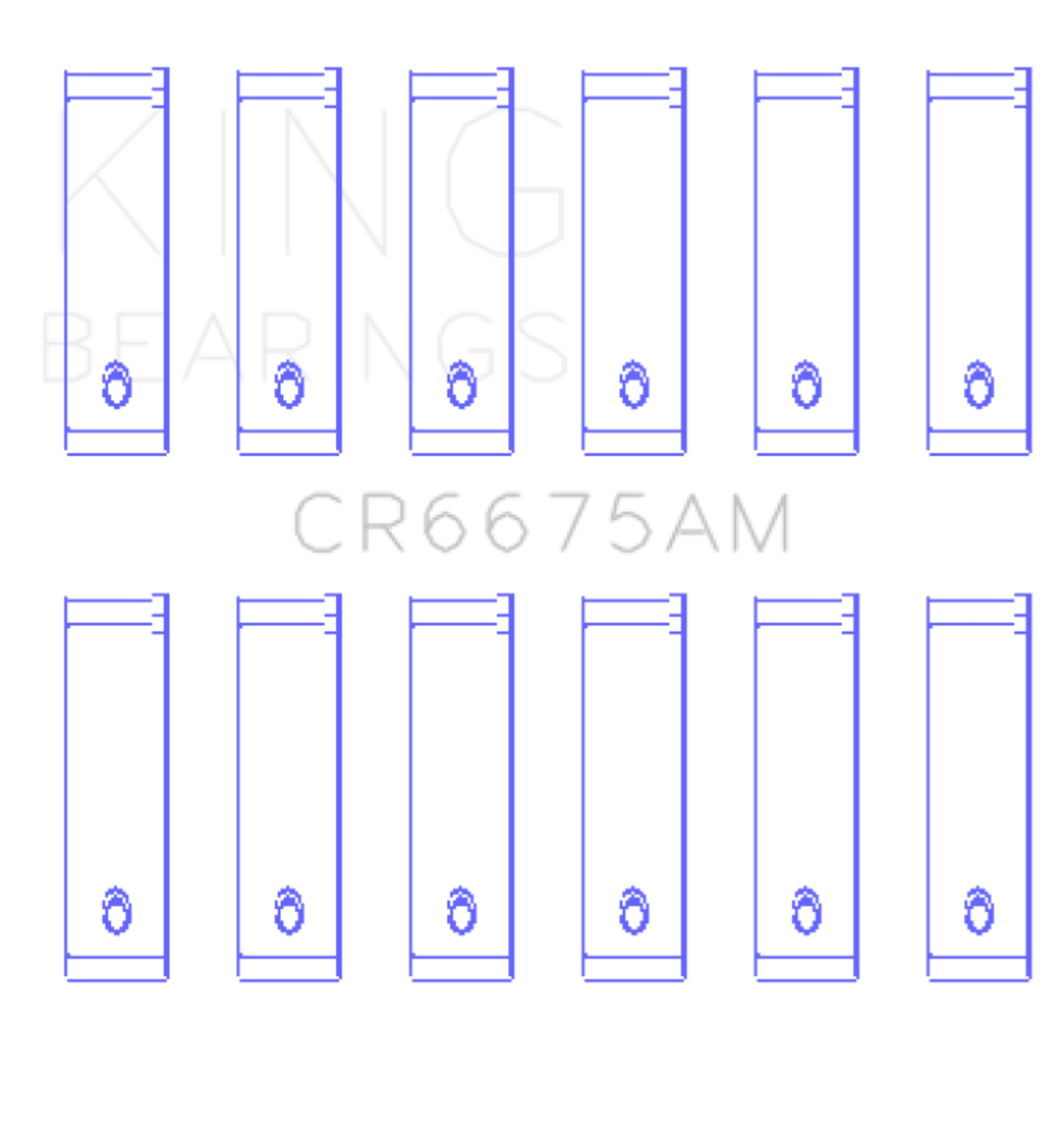 Picture of King Engine Bearings KING Connecting Rod Bearings - CR6675AM1.25