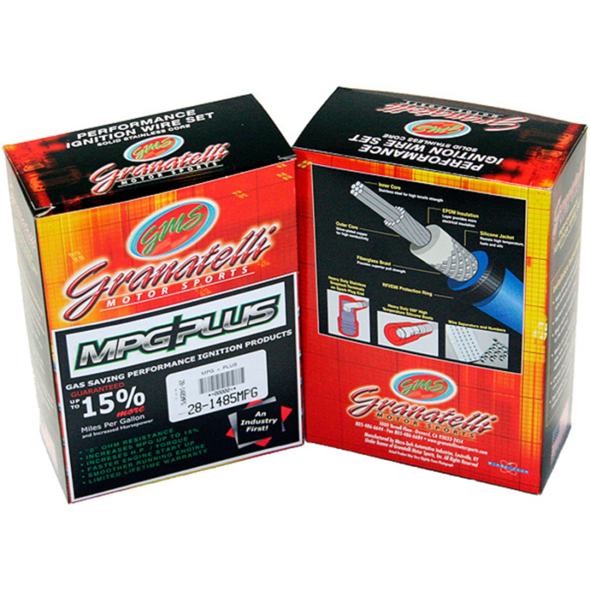Picture of Granatelli Motor Sports GMS Performance Ignition Wires Spark Plug Wire Sets - 20-1807S