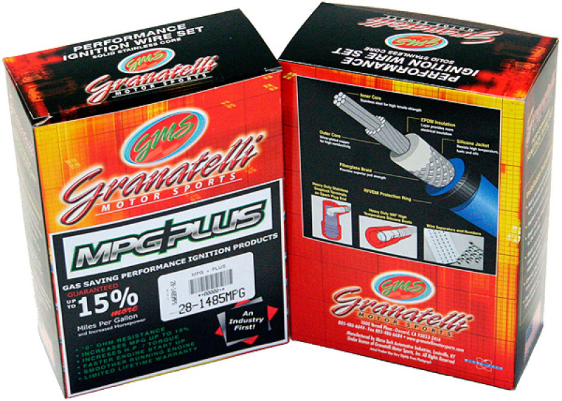 Picture of Granatelli Motor Sports GMS Performance Ignition Wires Spark Plug Wire Sets - 26-1648S
