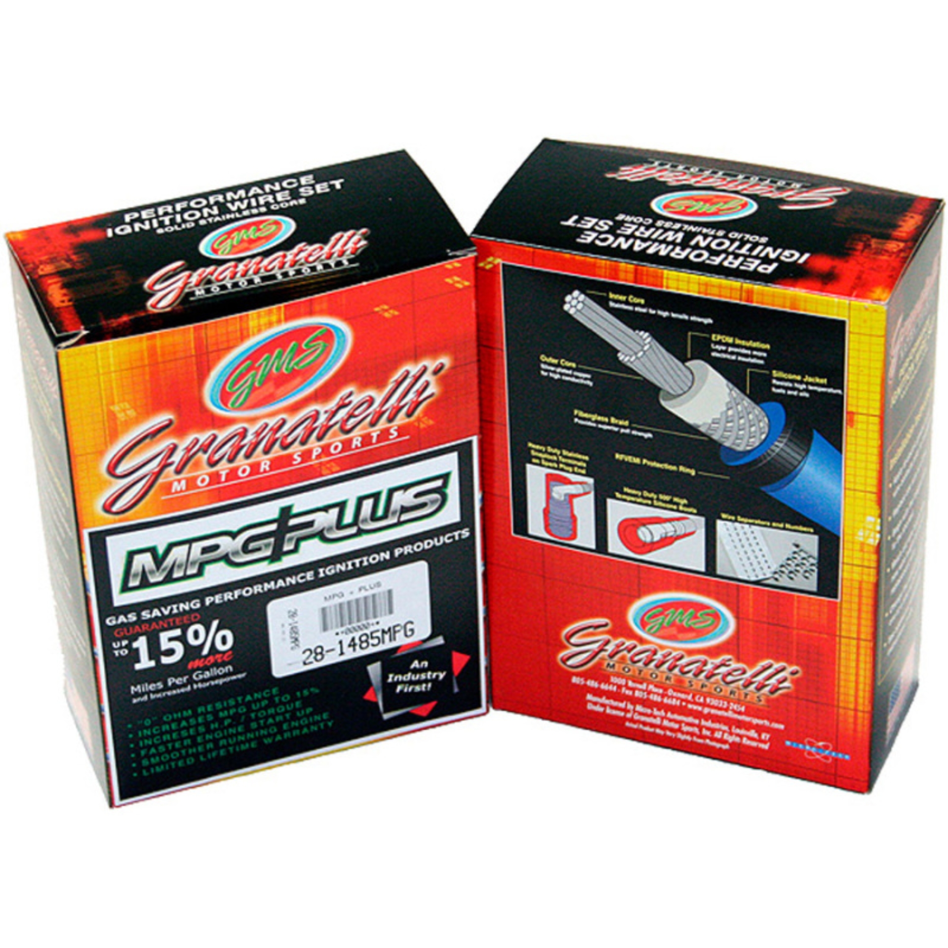 Picture of Granatelli Motor Sports GMS Performance Ignition Wires Spark Plug Wire Sets - 26-1941S