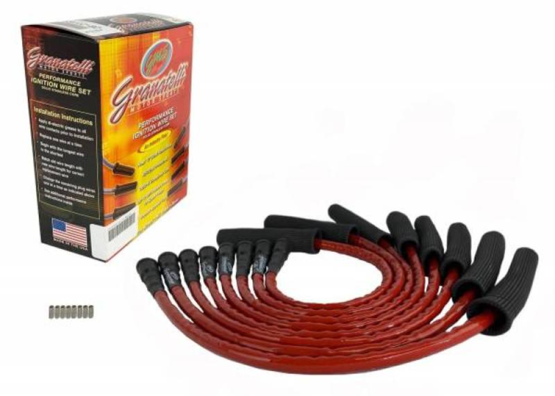 Picture of Granatelli Motor Sports GMS Performance Ignition Wires Spark Plug Wire Sets - 28-2116HTRB