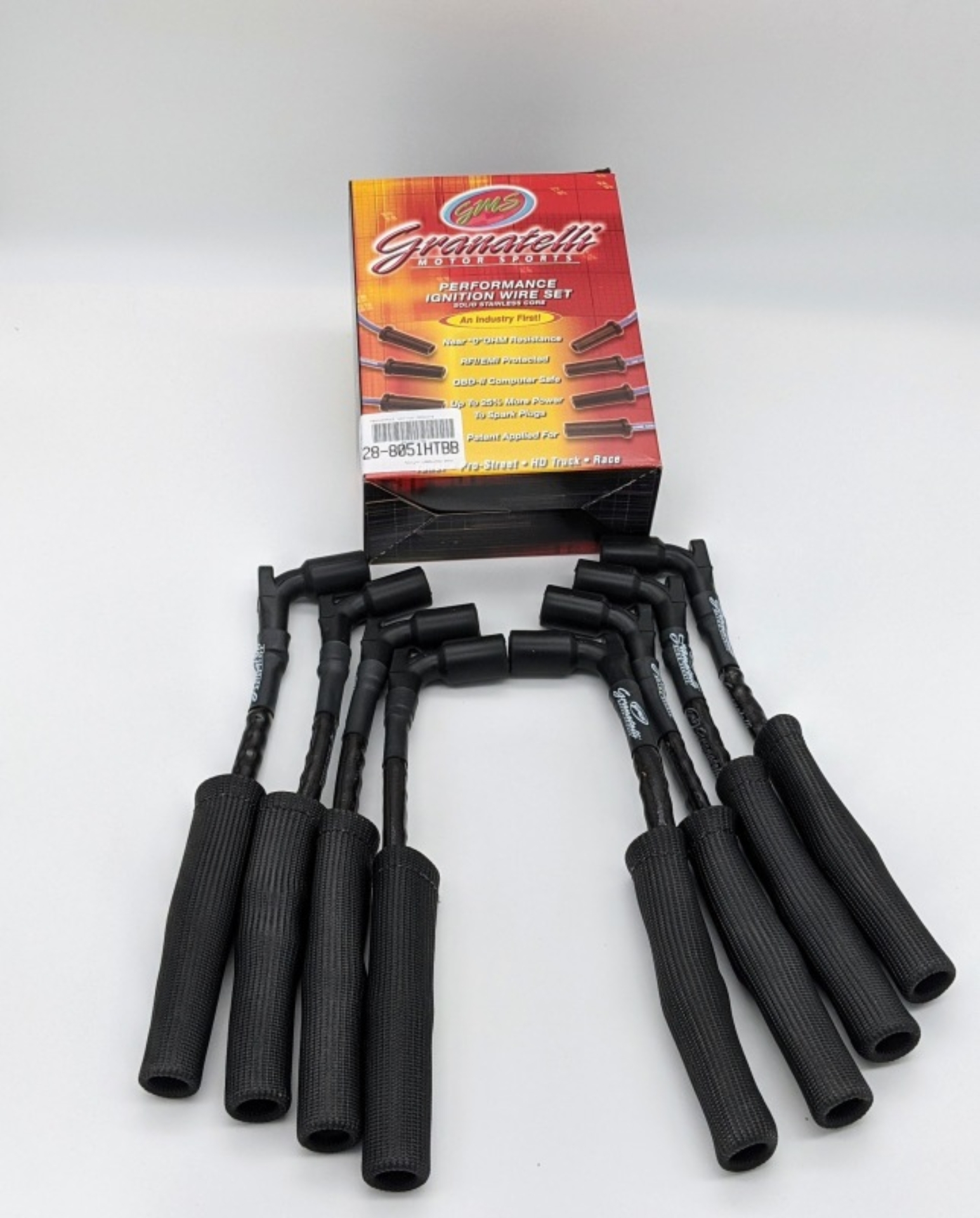 Picture of Granatelli Motor Sports GMS Wire Connection Kits Spark Plug Wire Sets - 28-8051HTBB