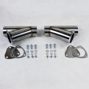 Picture of Granatelli 2.0in Stainless Steel Manual Dual Exhaust Cutout
