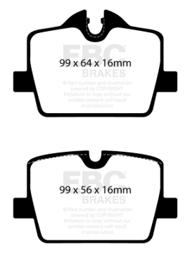 Picture of EBC RP-X Brake Pad Sets Rear - DP82405RPX