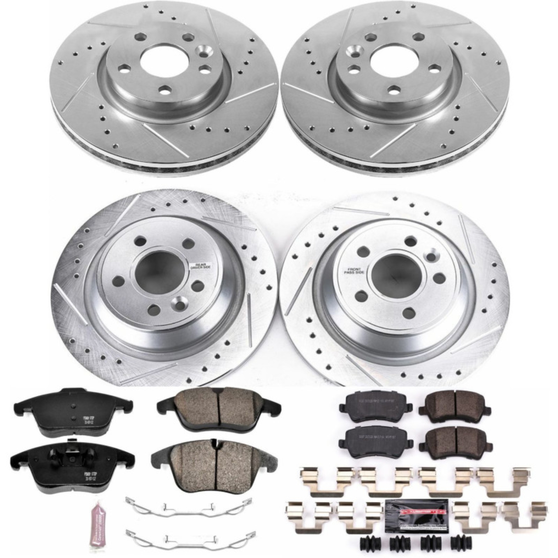 Picture of Power Stop 12-15 Land Rover Range Rover Evoque Front & Rear Z23 Evolution Sport Brake Kit