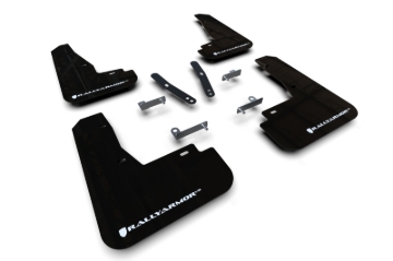 Picture of Rally Armor RAL UR Blk Flap/Wht Logo Mud Flaps - MF91-UR-BLK-WH