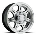 Picture of Raceline 870 Element 12x4in / 4x101.6 BP / 0mm Offset / 2.82mm Bore - Black & Machined Wheel