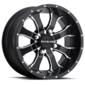 Picture of Raceline A77 Mamba 9x8in / 4x115 BP / -34.5mm Offset / 90mm Bore - Black & Machined Wheel