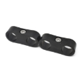 Picture of 10AN Aluminum Hose Separator For Two 10AN Size Tubing With Black Finish - Pair