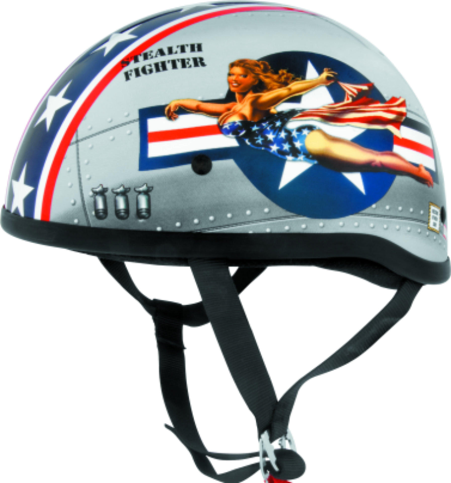 Picture of Bikers Choice BKC Original Bomber Pinup Helmet Helmets and Accessories - 646953