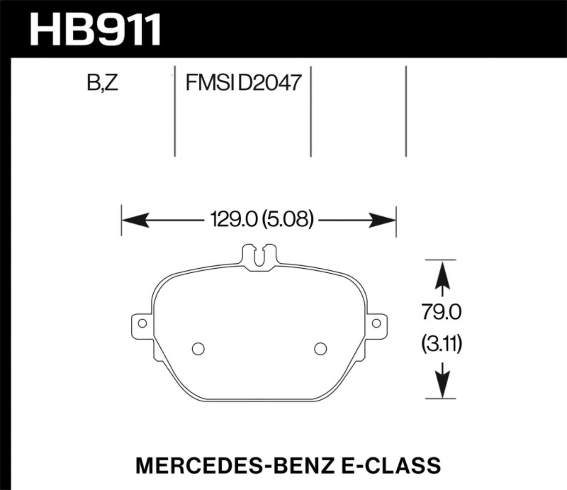 Picture of Hawk Performance HAWK Ceramic Brake Pad Sets - HB911Z.654