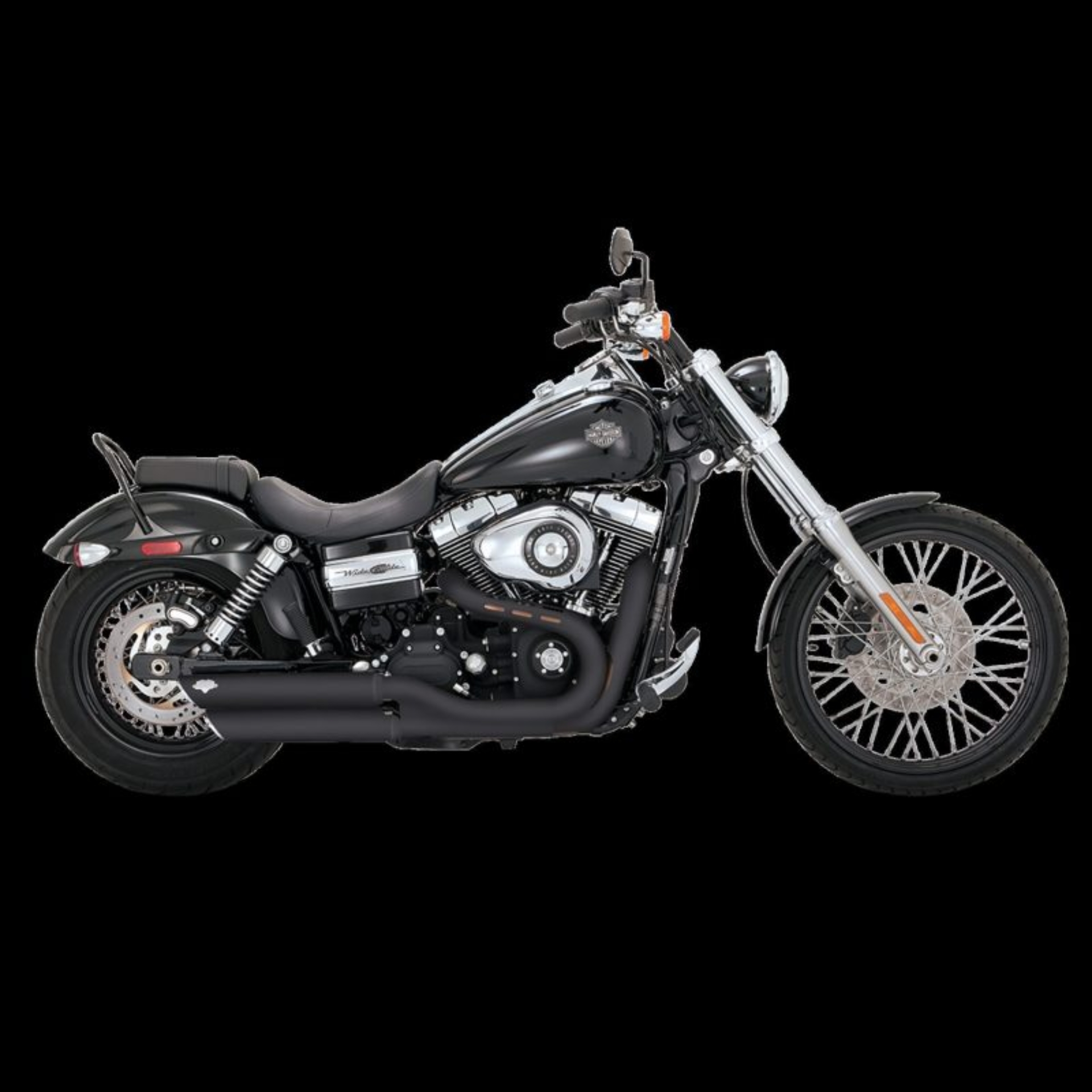 Picture of Vance and Hines VAH Twin Slash Slip-Ons Motorcycle Slip-On - 46845