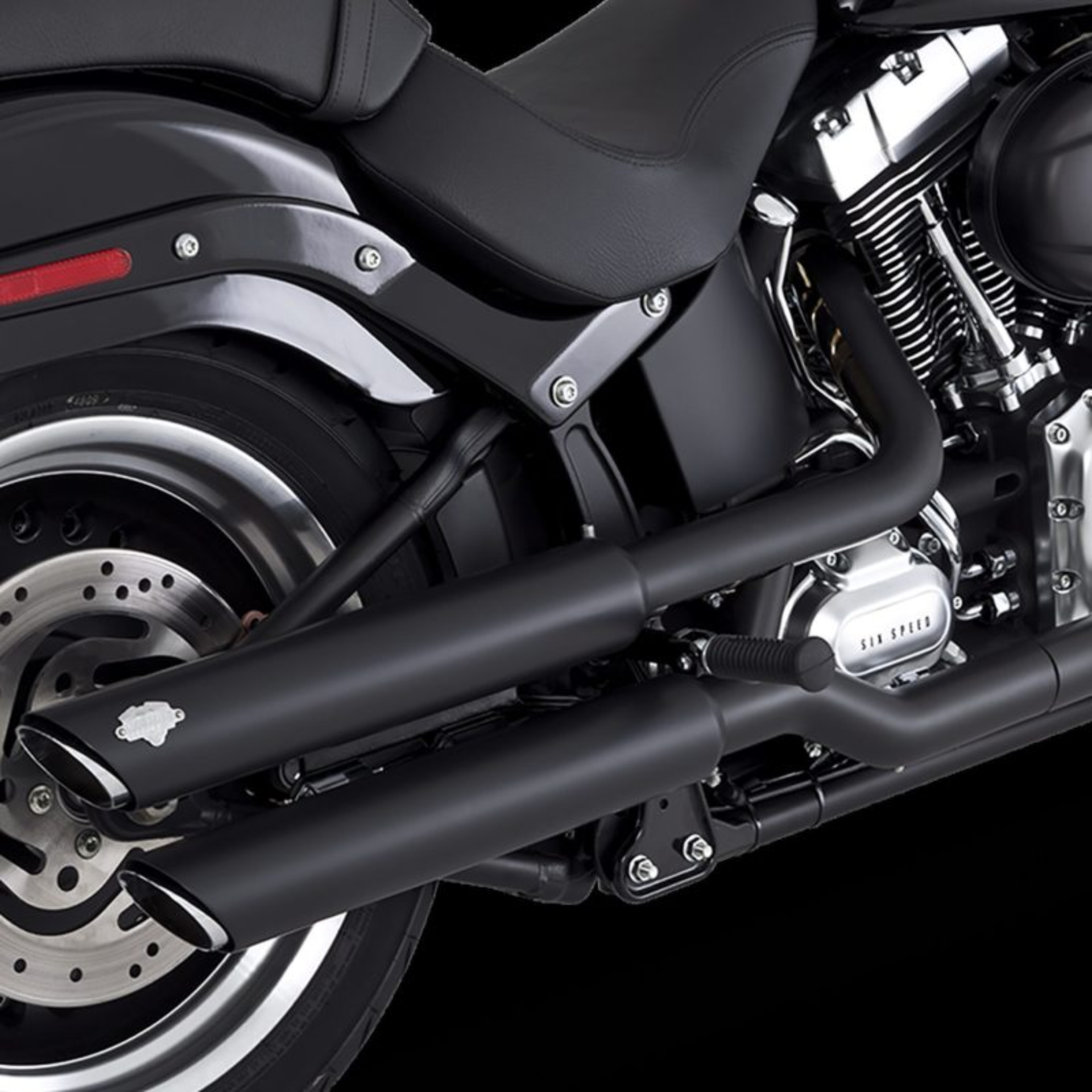 Picture of Vance and Hines VAH Twin Slash Slip-Ons Motorcycle Slip-On - 46343