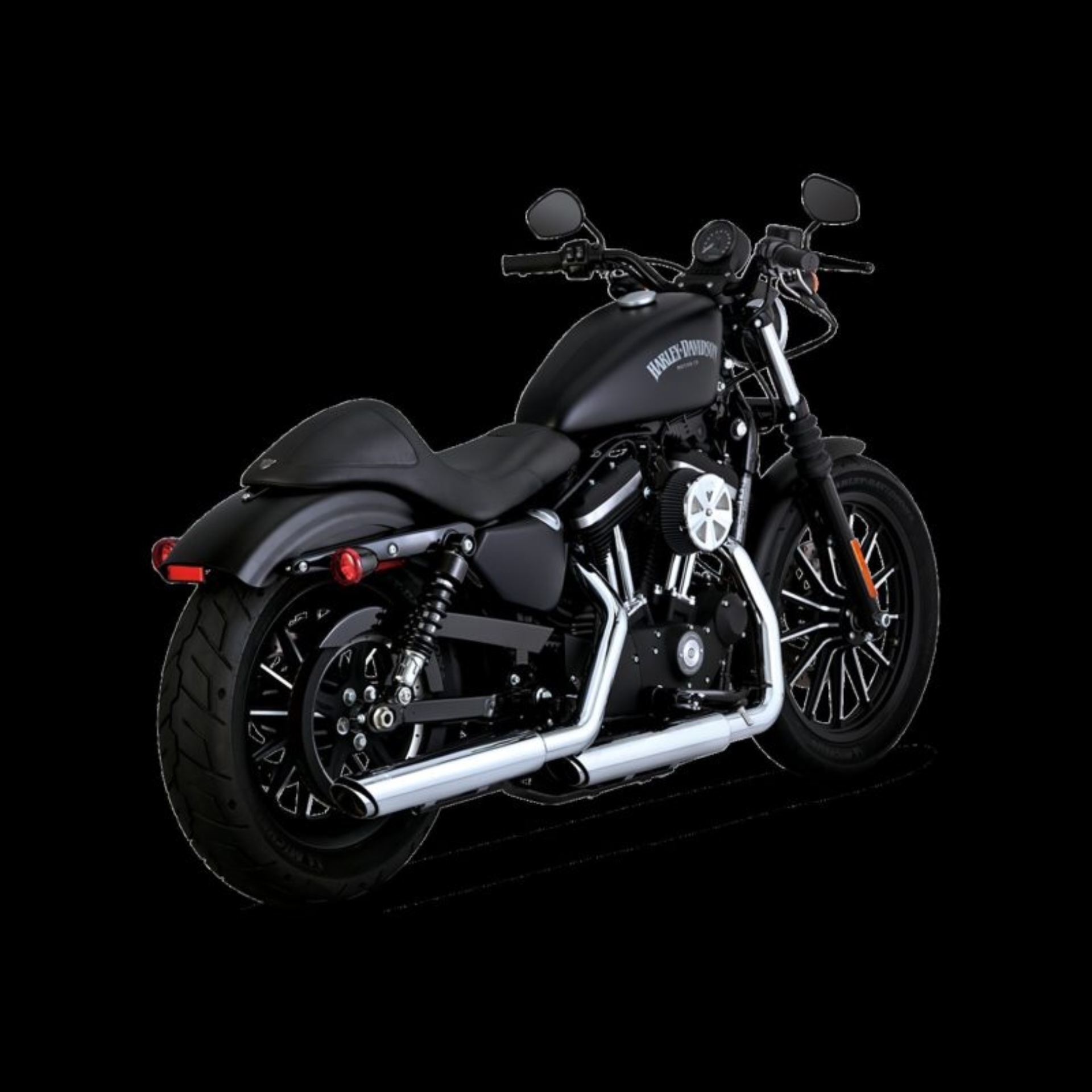 Picture of Vance and Hines VAH Twin Slash Slip-Ons Motorcycle Slip-On - 16361
