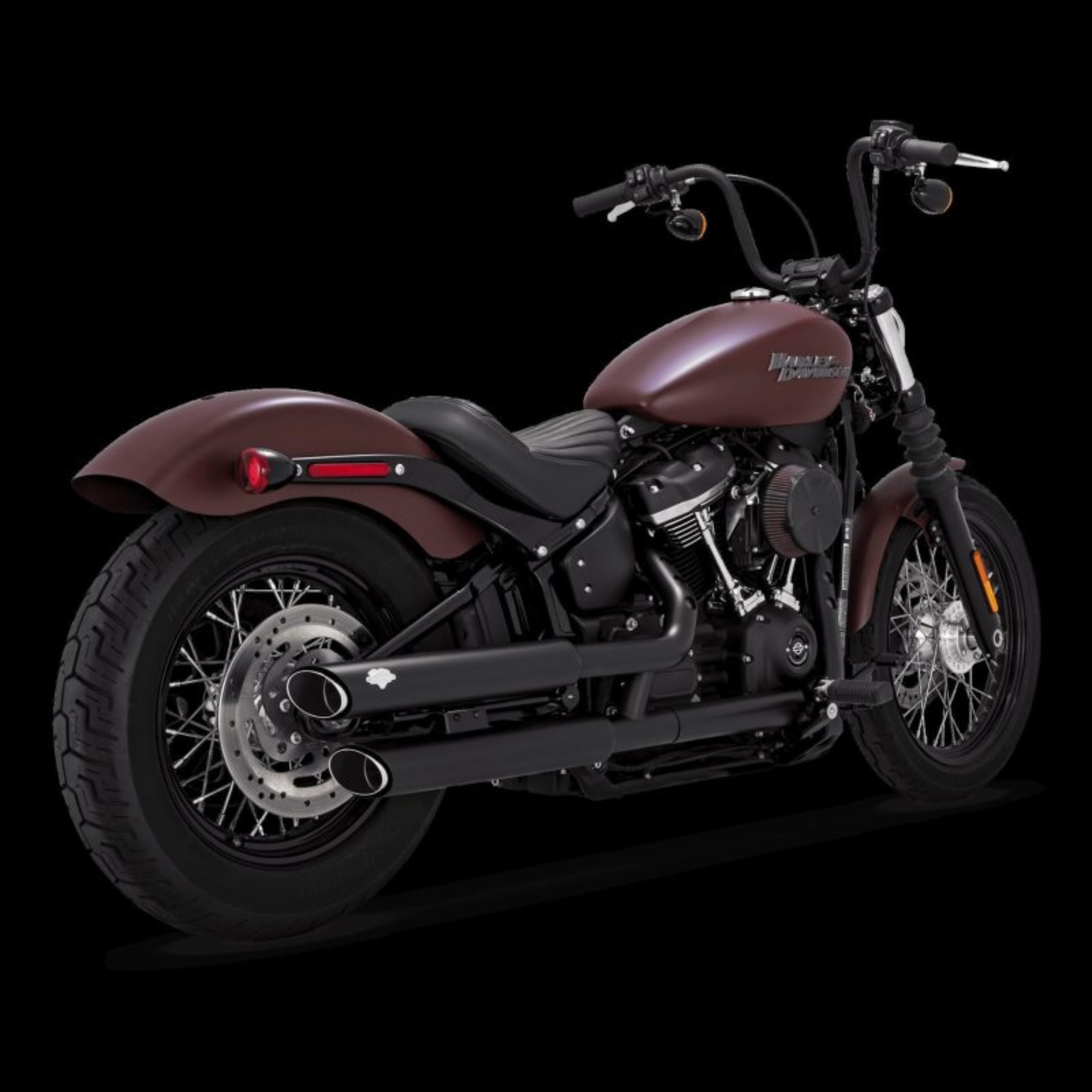 Picture of Vance and Hines VAH Twin Slash Slip-Ons Motorcycle Slip-On - 46376