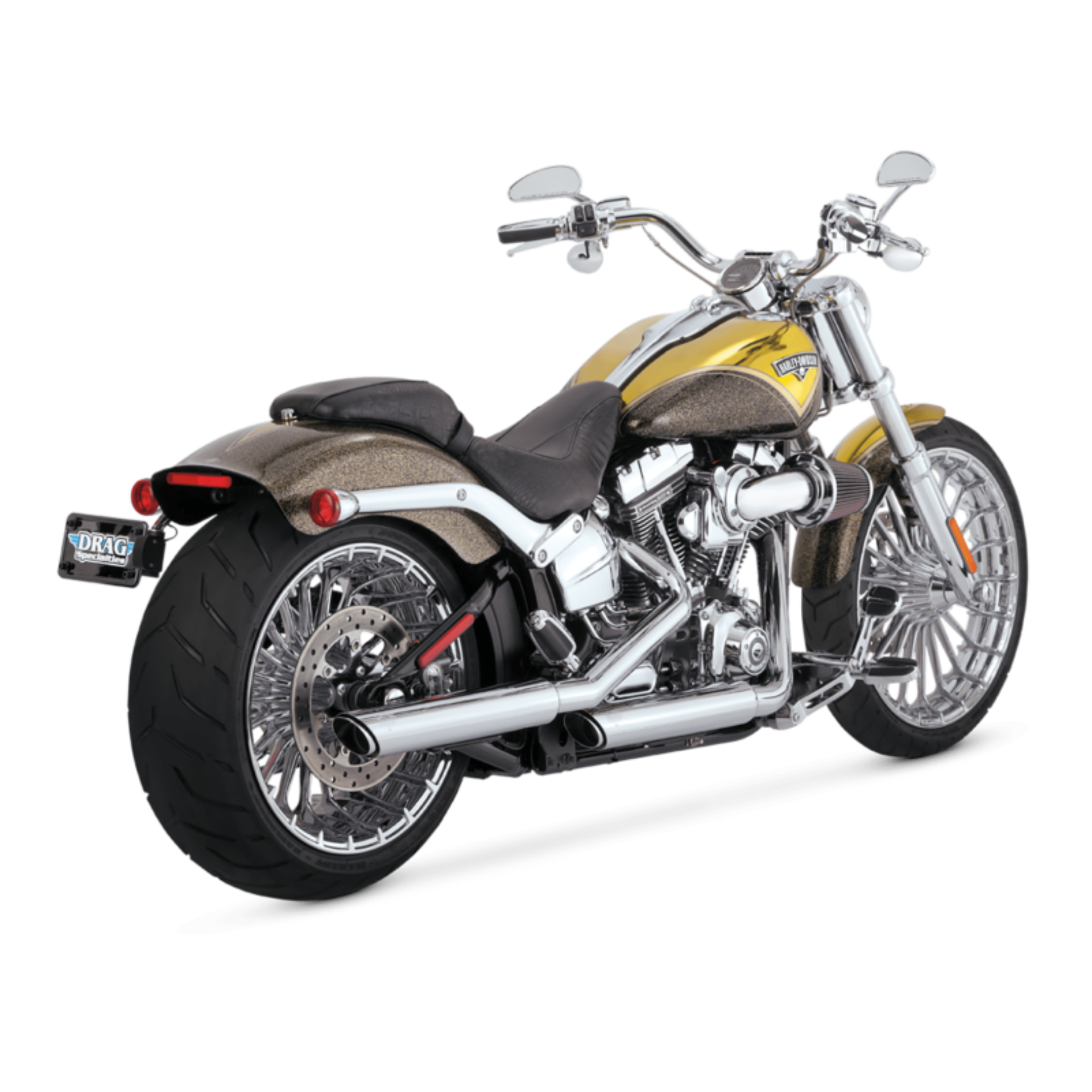 Picture of Vance and Hines VAH Twin Slash Slip-Ons Motorcycle Slip-On - 16335
