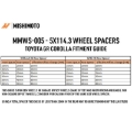 Picture of Mishimoto MM Wheel Spacers Wheel Spacers & Adapters - MMWS-005-300BK
