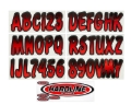 Picture of Hardline HRL Registration Letters Stickers/Decals/Banners - REBKG200