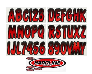 Picture of Hardline HRL Registration Letters Stickers/Decals/Banners - REBKG200
