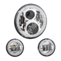 Picture of Letric Lighting 7in LED Chrome Full-Halo Indian