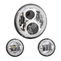 Picture of Letric Lighting 7in LED Chrome Full-Halo Indian
