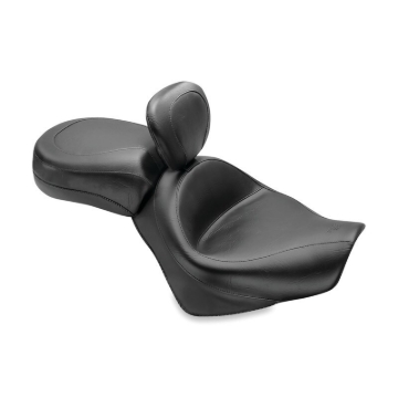 Picture of Mustang Motorcycle MMP 2 Piece Seat with Driver Backrest Original Two-Piece Motorcycle Seats - 79471