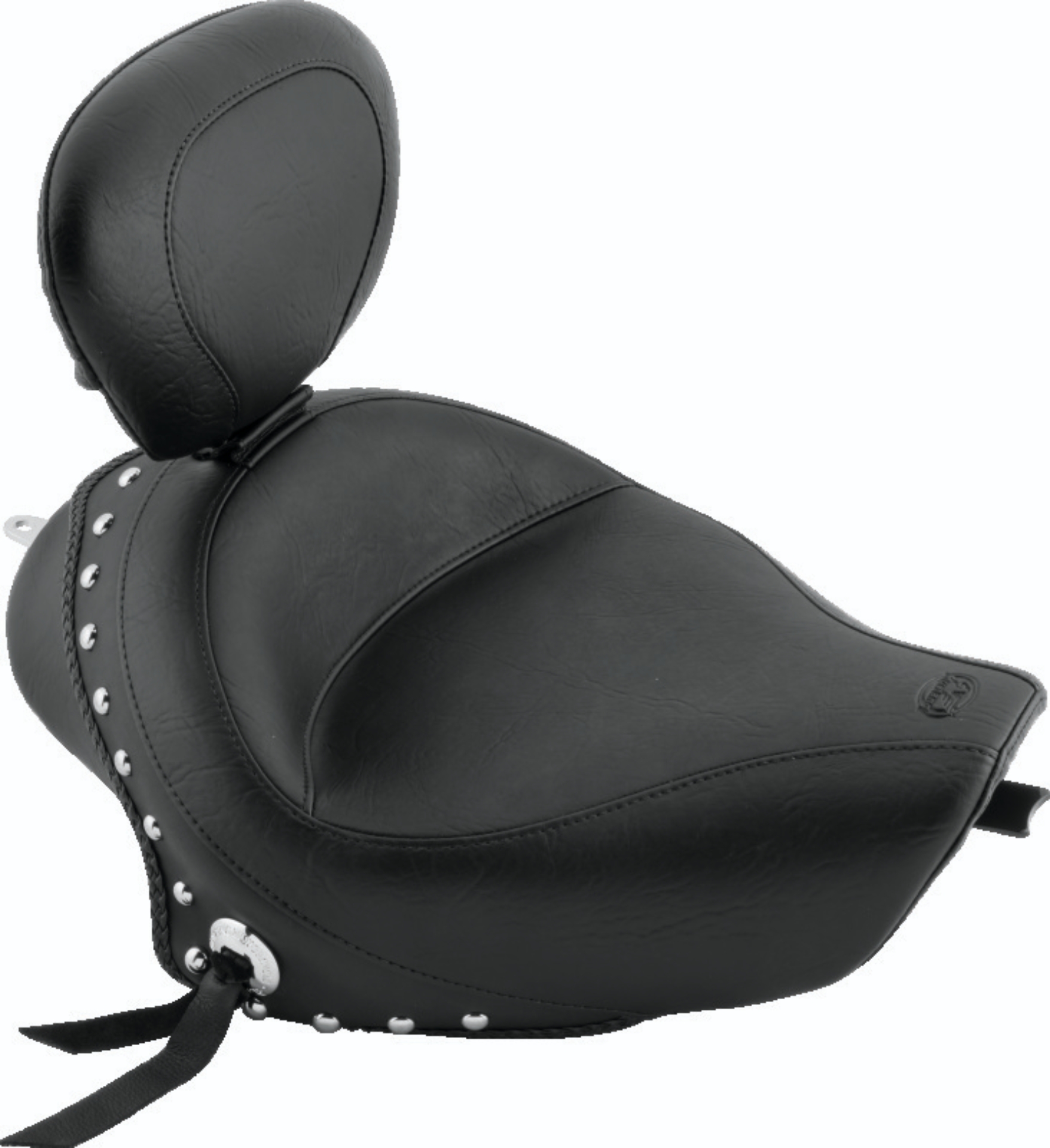 Picture of Mustang Motorcycle MMP Solo with Driver Backrest Original Solo Motorcycle Seats - 79439