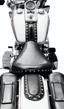 Picture of Mustang Motorcycle MMP Solo with Driver Backrest Original Solo Motorcycle Seats - 79429