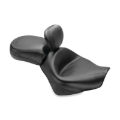 Picture of Mustang Motorcycle MMP 2 Piece Seat with Driver Backrest Original Two-Piece Motorcycle Seats - 79391