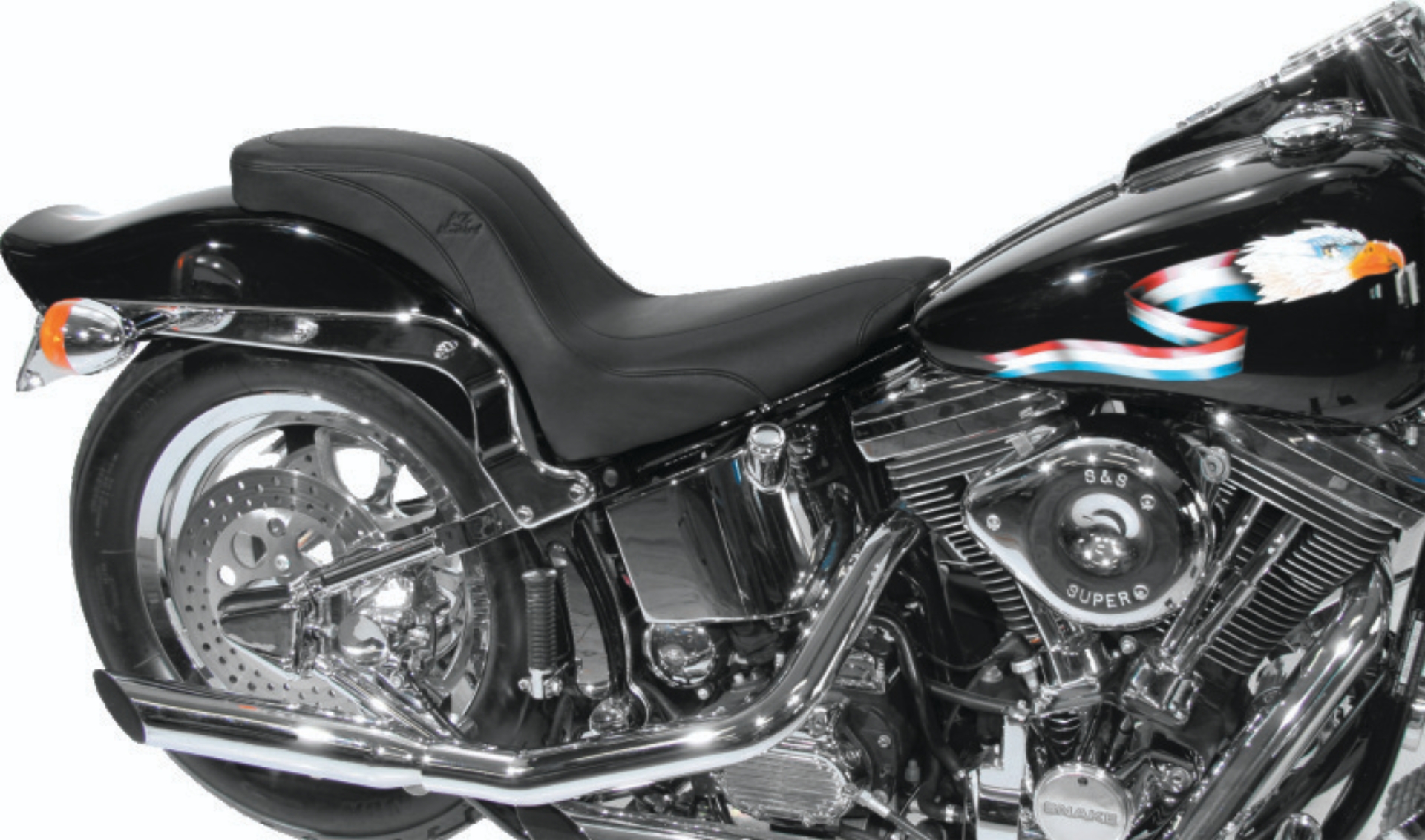 Picture of Mustang Motorcycle MMP 1 Piece Original One-Piece Motorcycle Seats - 76372